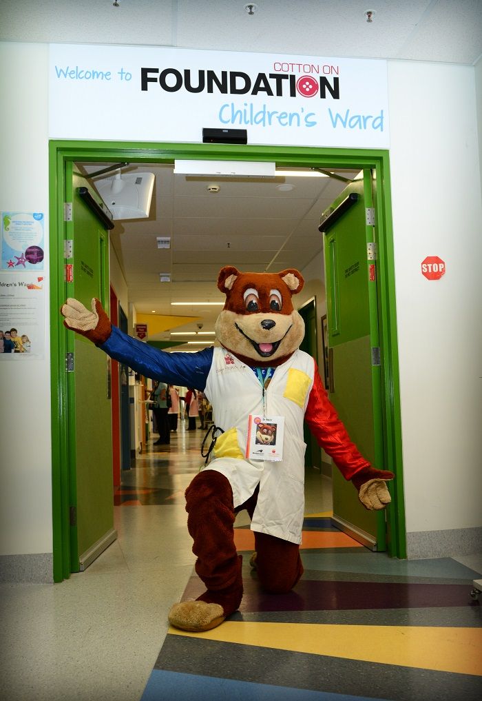 Meet Dr Bear. He will show you around the ward.