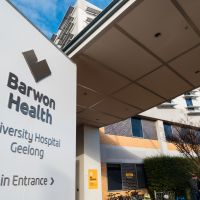 University Hospital Geelong main entrance